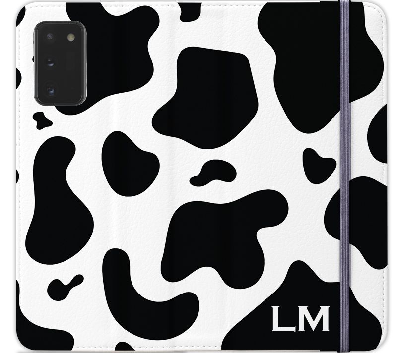 Personalised Cow Print Initials Samsung Galaxy Note 20 Case