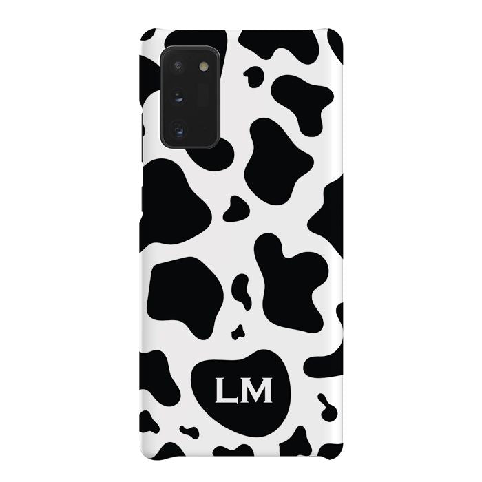 Personalised Cow Print Initials Samsung Galaxy Note 20 Case