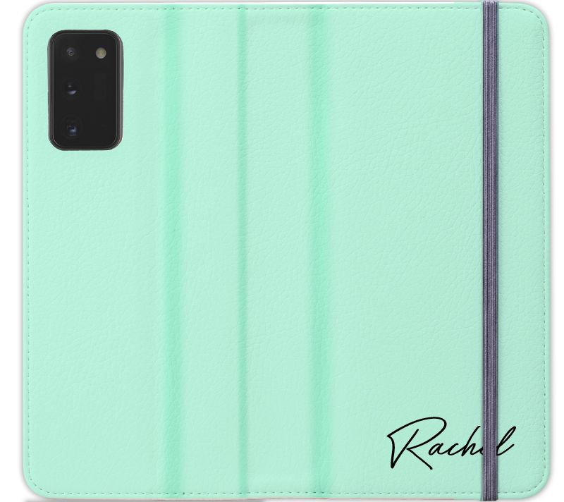 Personalised Pale Green Name Samsung Galaxy Note 20 Case