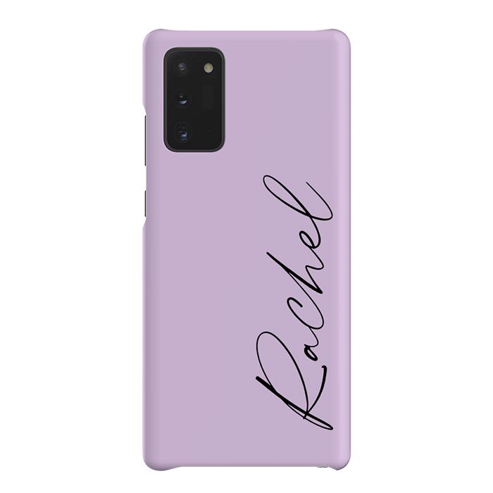 Personalised Purple Name Samsung Galaxy Note 20 Case