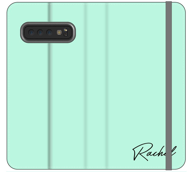 Personalised Pale Green Name Samsung Galaxy S10 Case