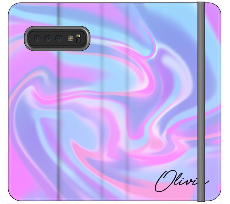 Personalised Luxe Blue Name Samsung Galaxy S10 5G Case