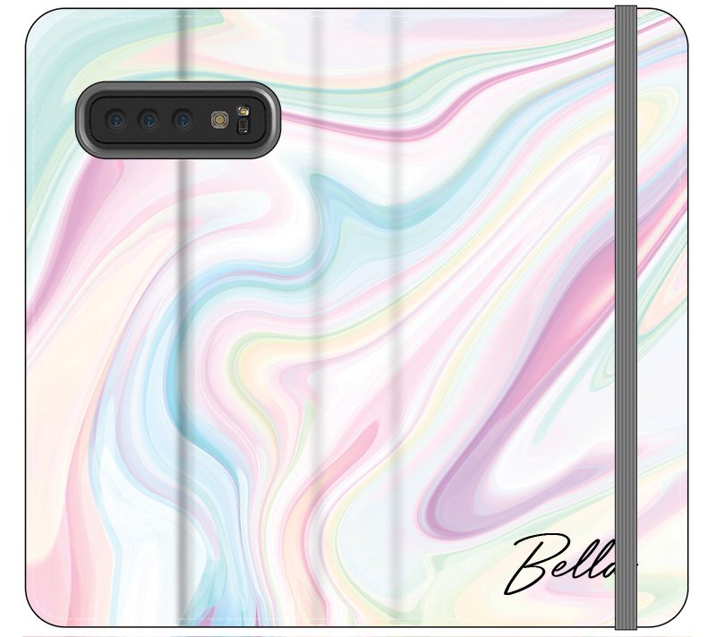 Personalised Pastel Swirl Name Samsung Galaxy S10 Plus Case