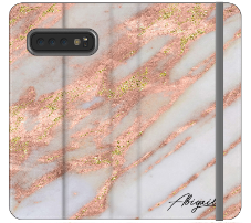 Personalised Aprilia Marble Initials Samsung Galaxy S10 Plus Case