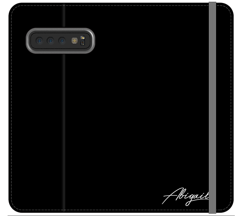 Personalised Black x White Initials Samsung Galaxy S10 Plus Case