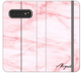 Personalised Cotton Candy Bow Marble Samsung Galaxy S10 Plus Case