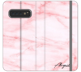Personalised Cotton Candy Heart Marble Samsung Galaxy S10 Case
