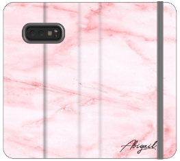 Personalised Cotton Candy Bow Marble Samsung Galaxy S10e Case