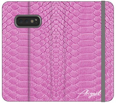 Personalised Pink Snake Skin Name Samsung Galaxy S10E
