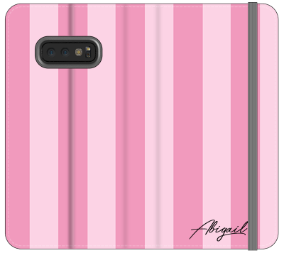 Personalised Pink Stripe Samsung Galaxy S10e Case