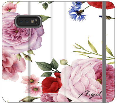 Personalised Floral Blossom Initials Samsung Galaxy S10e Case