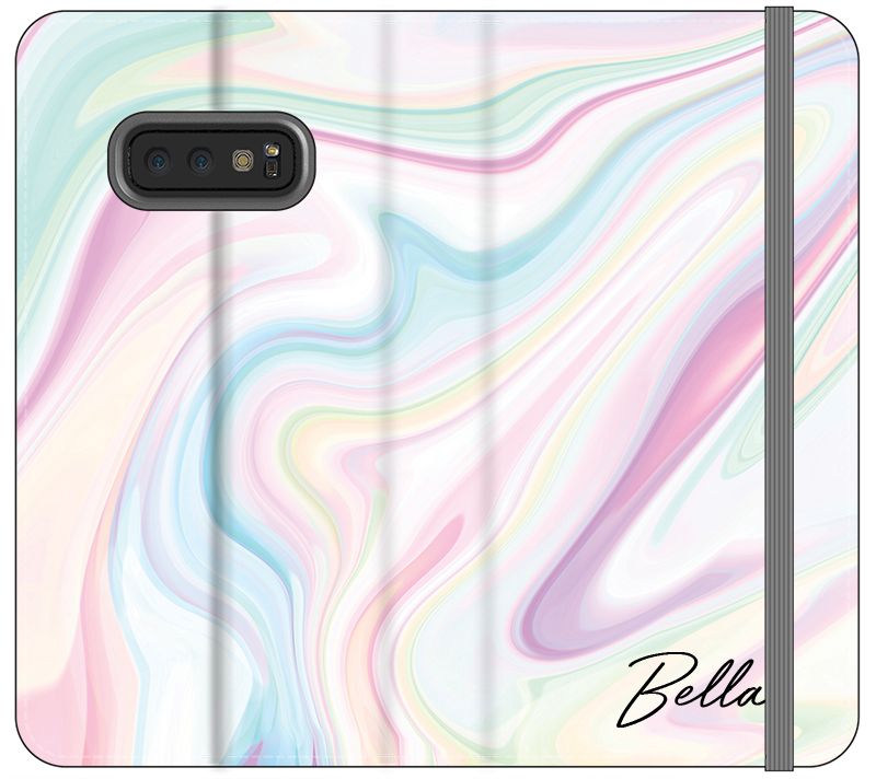 Personalised Pastel Swirl Name Samsung Galaxy S10e Case