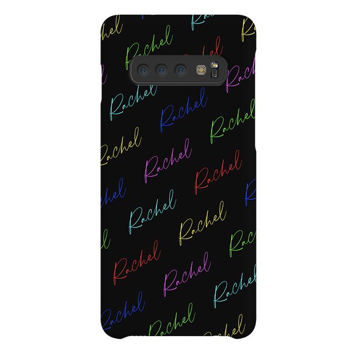 Personalised Multicolor Script Name Samsung Galaxy S10 Case