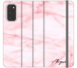 Personalised Cotton Candy Marble Name Samsung Galaxy S22 Plus Case