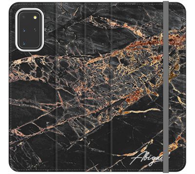 Personalised Slate Marble Bronze Initial Samsung Galaxy S20 Plus Case