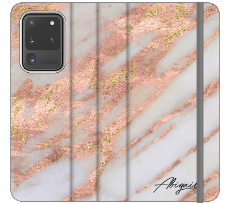 Personalised Aprilia Marble Initials Samsung Galaxy S20 Ultra Case