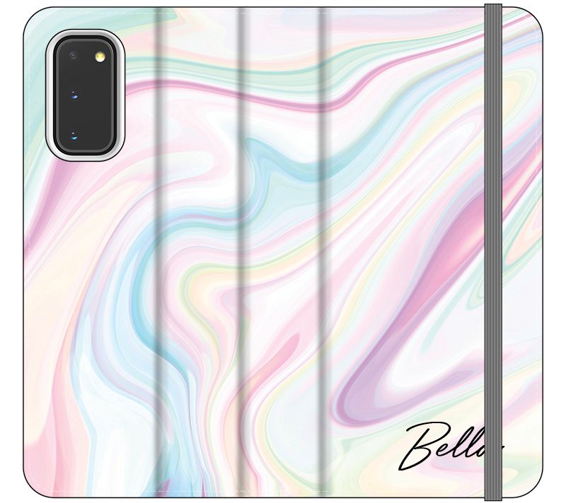Personalised Pastel Swirl Name Samsung Galaxy S20 Case