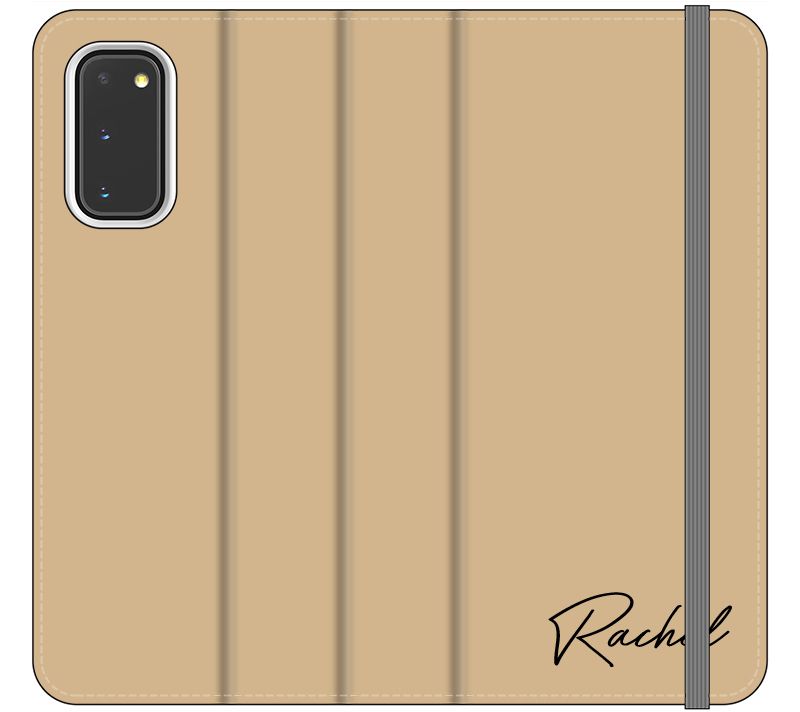 Personalised Tan Name Samsung Galaxy S20 Case