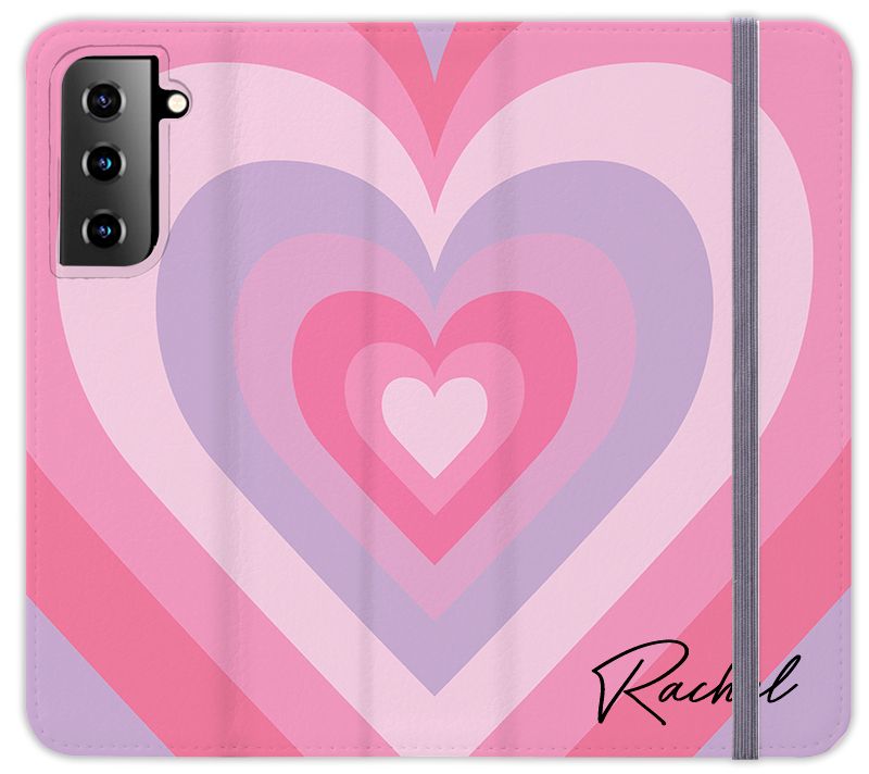 Personalised Heart Latte Samsung Galaxy S21 Plus Case