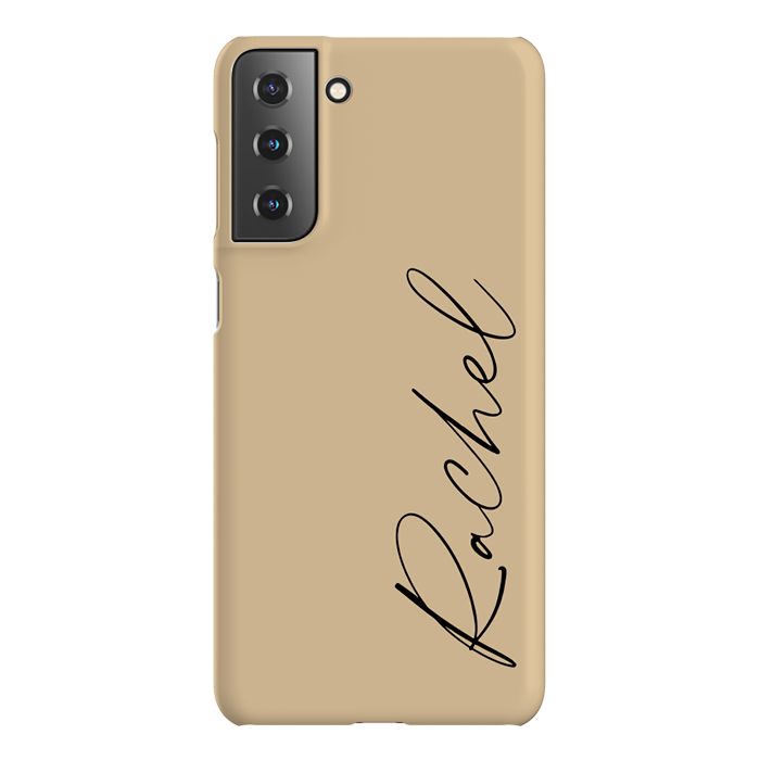 Personalised Tan Name Samsung Galaxy S21 Plus Case