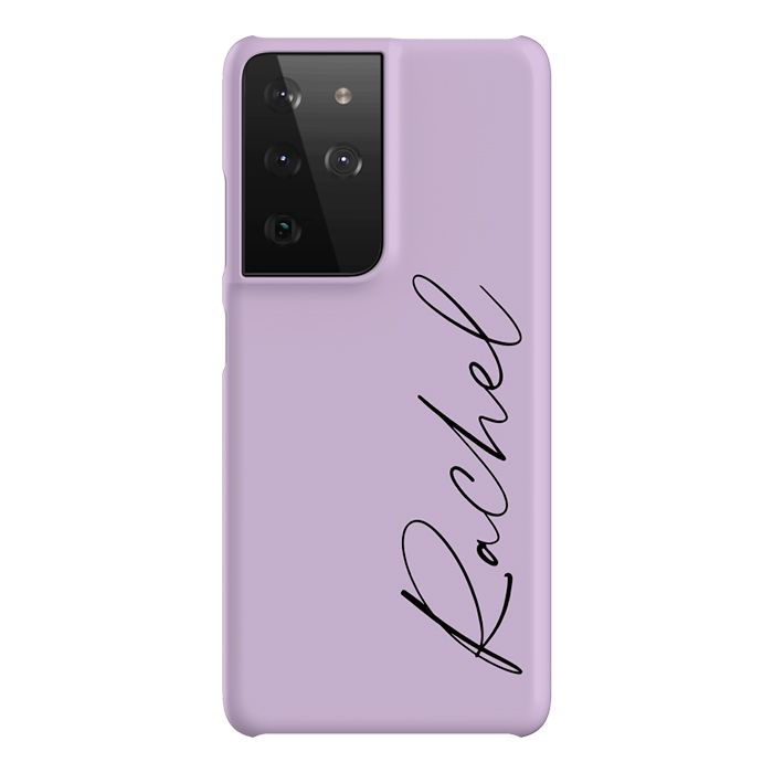 Personalised Purple Name Samsung Galaxy S21 Ultra Case