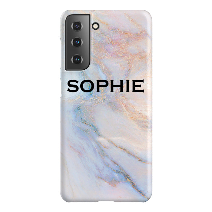 Personalised Moonshine Marble Name Samsung Galaxy S22 Plus Case