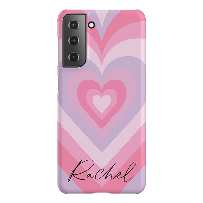 Personalised Heart Latte Samsung Galaxy S21 FE Case