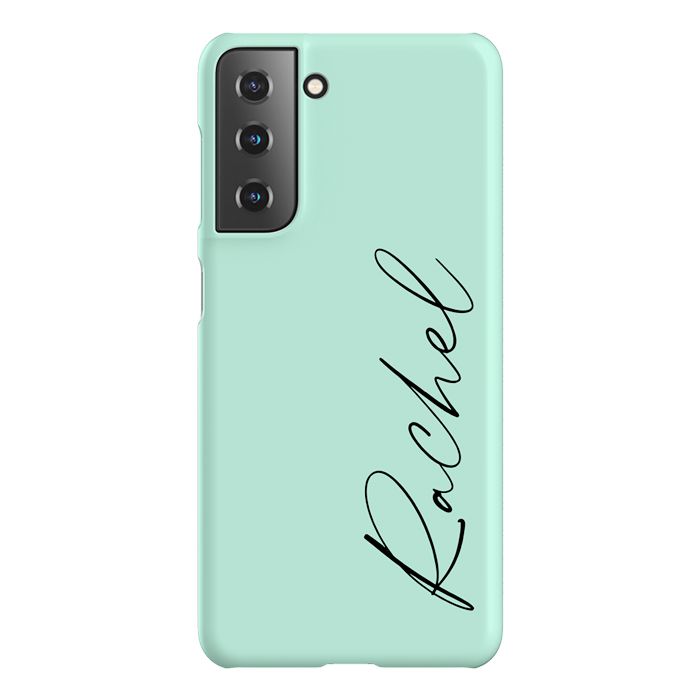 Personalised Pale Green Name Samsung Galaxy S22 Plus Case