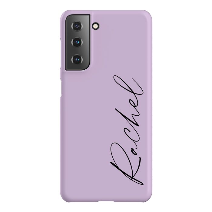 Personalised Purple Name Samsung Galaxy S21 FE Case