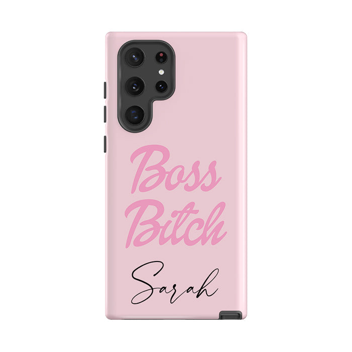 Personalised Boss B*tch Samsung Galaxy S24 Case