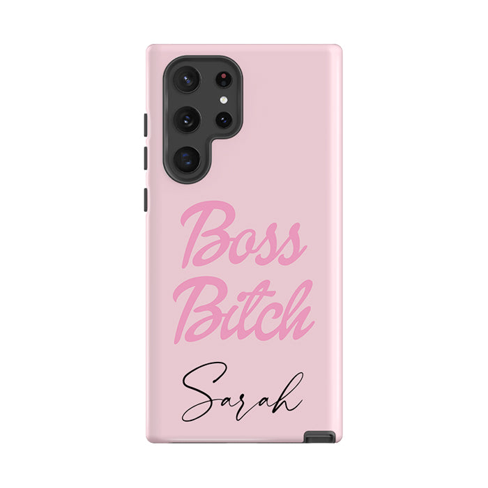 Personalised Boss B*tch Samsung Galaxy S22 Ultra Case