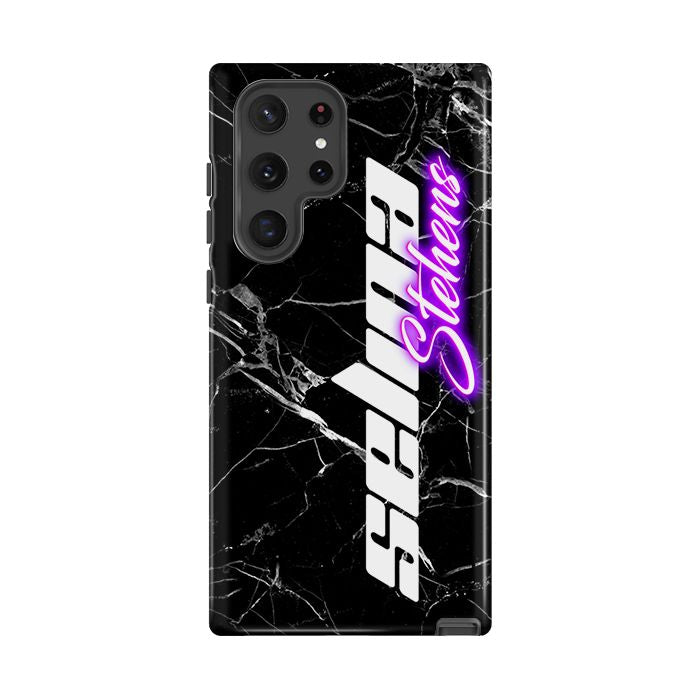 Personalised Neon Side Name Samsung Galaxy S24 Case