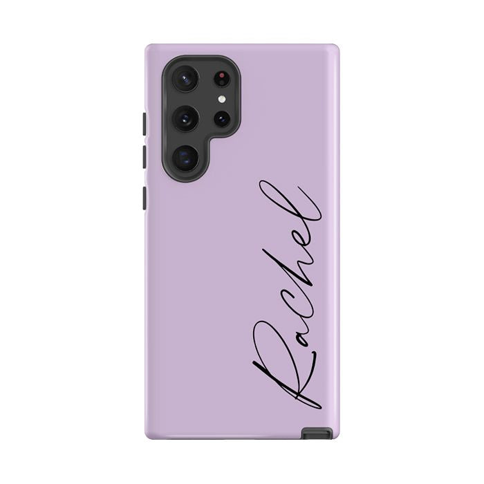 Personalised Purple Name Samsung Galaxy S23 Case