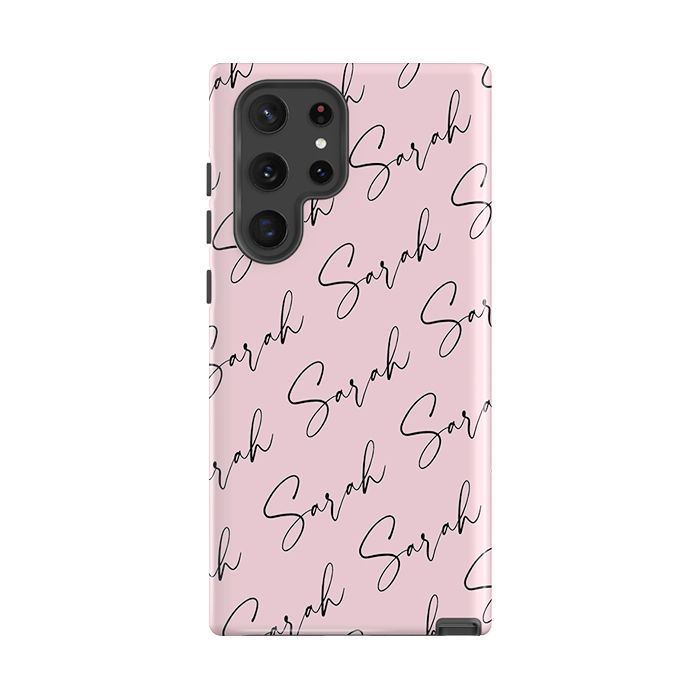 Personalised Script Name All Over Samsung Galaxy S22 Ultra Case