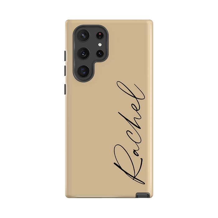 Personalised Tan Name Samsung Galaxy S24 Case