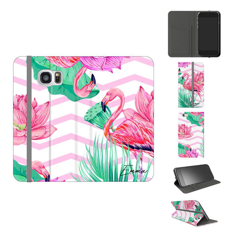 Personalised Flamingo Name Samsung Galaxy S7 Case
