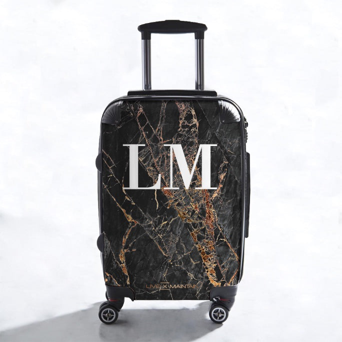 Personalised Slate Marble Initials Suitcase