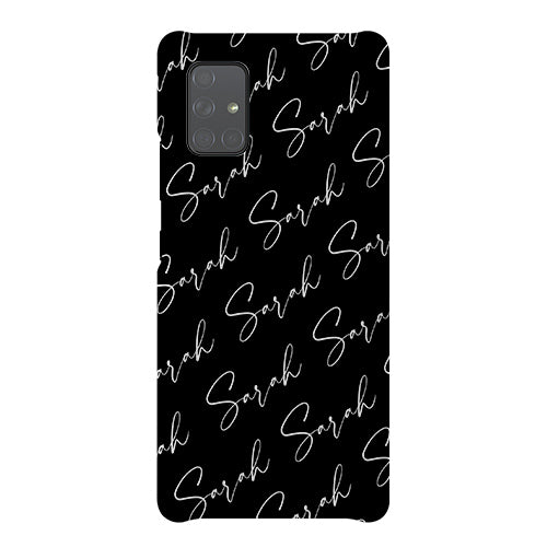 Personalised Script Name All Over Samsung Galaxy A51 Case