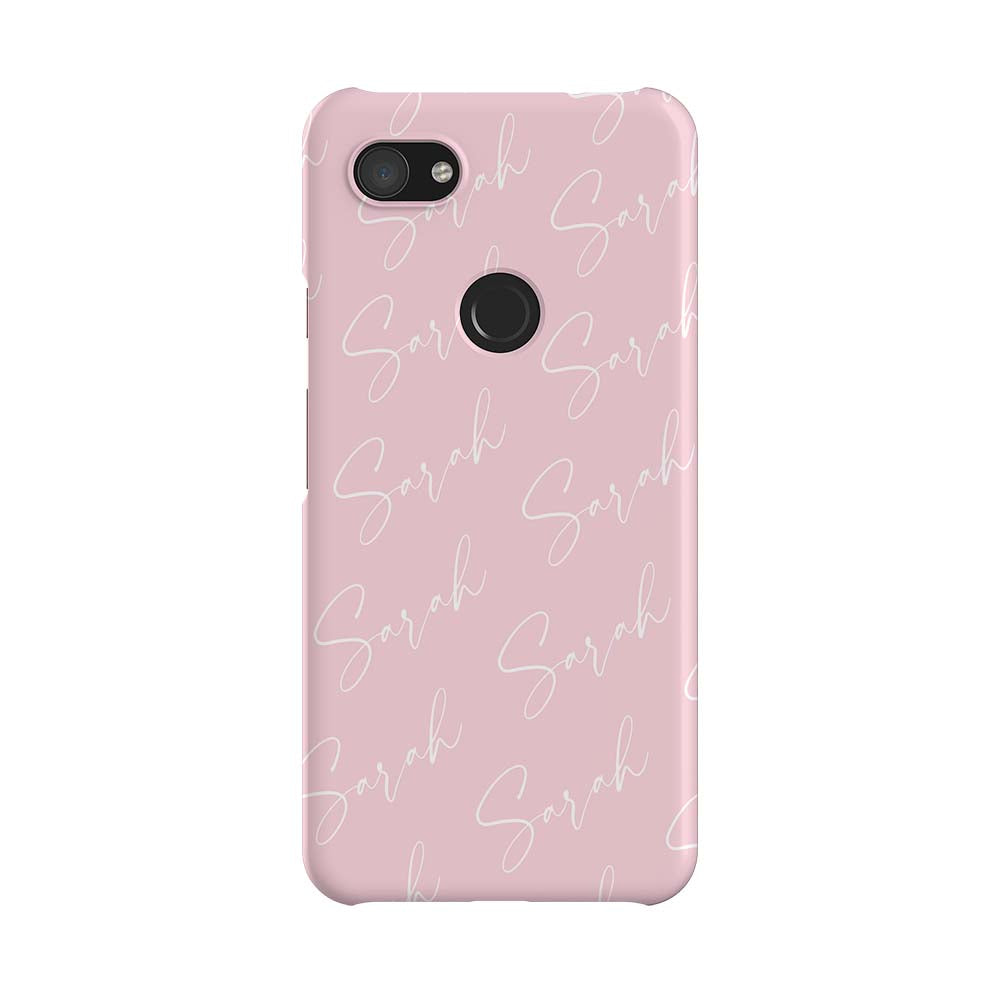 Personalised Script Name All Over Google Pixel 3A XL Case