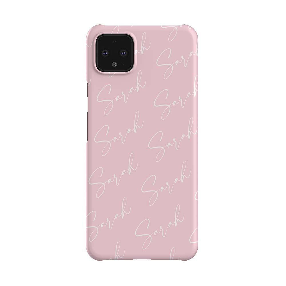 Personalised Script Name All Over Google Pixel 4 XL Case