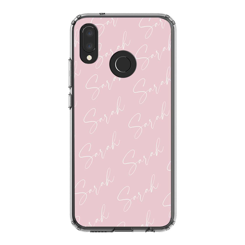 Personalised Script Name All Over Huawei P20 Lite Case