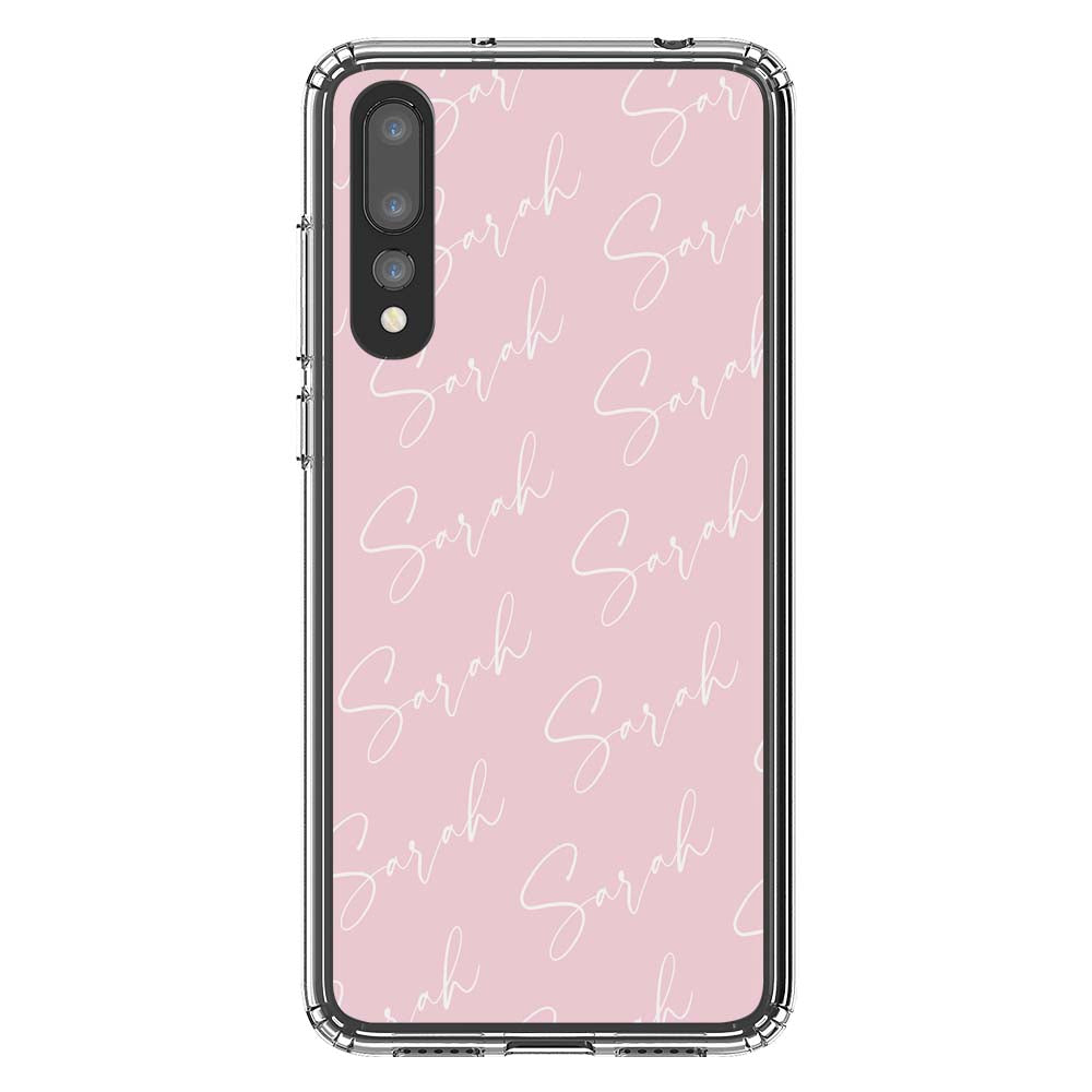 Personalised Script Name All Over Huawei P20 Pro Case