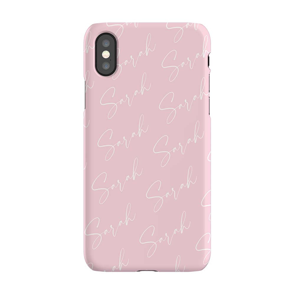 Personalised Script Name All Over iPhone X Case