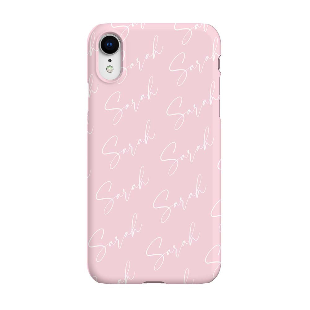 Personalised Script Name All Over iPhone XR Case