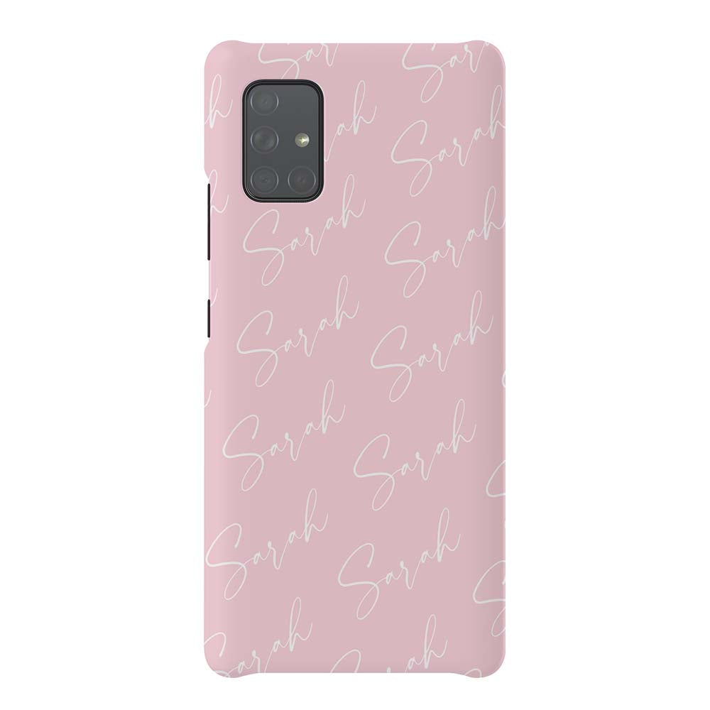 Personalised Script Name All Over Samsung Galaxy A51 Case