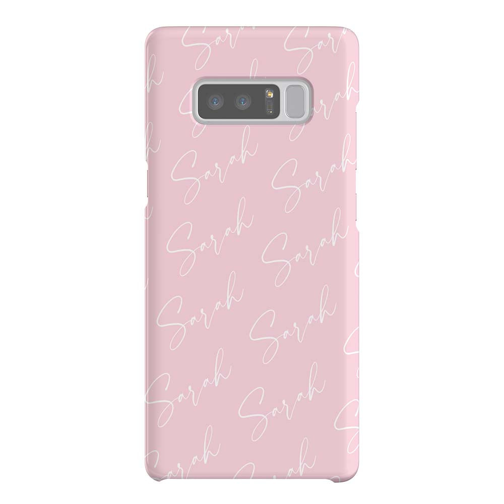 Personalised Script Name All Over Samsung Galaxy Note 8 Case