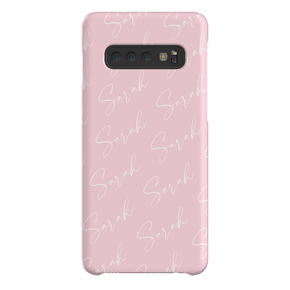 Personalised Script Name All Over Samsung Galaxy S10 Case