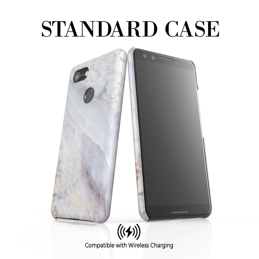 Personalised Stone Marble Initials Google Pixel 3 Case