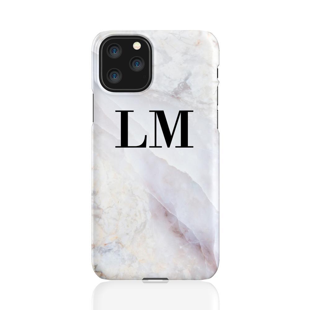 Personalised Stone Marble Initials iPhone 11 Pro Case