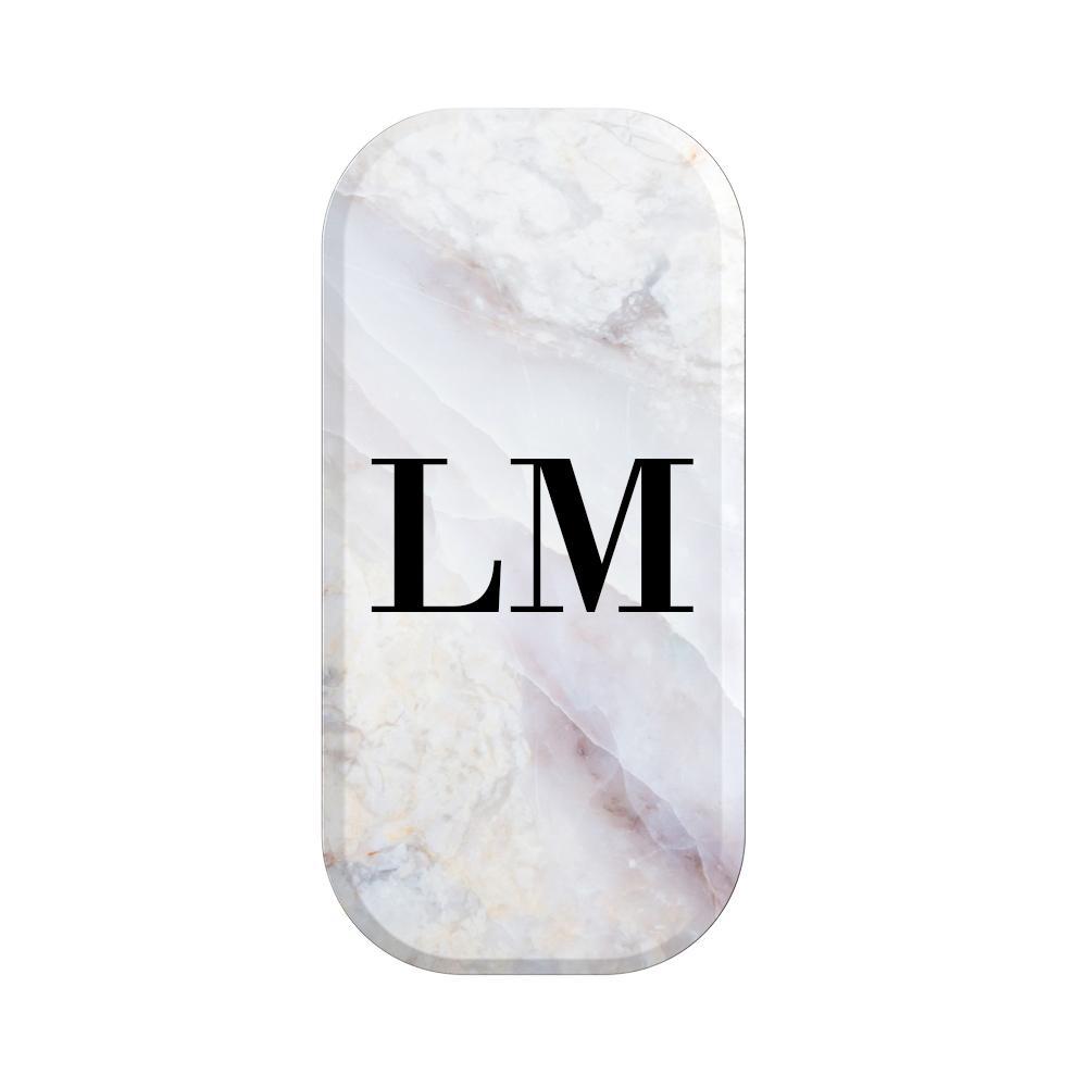Personalised Stone Marble Initials Clickit Phone grip